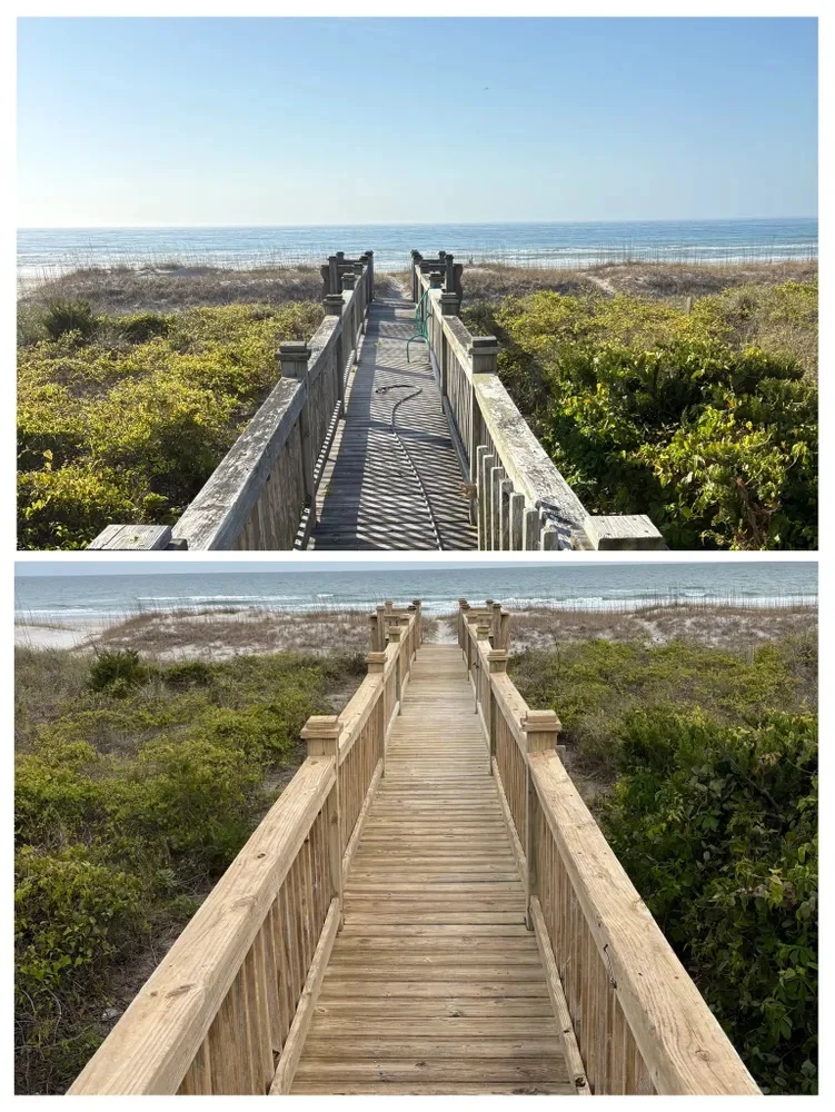Beach Walkway Cleaning by BlueLine Services