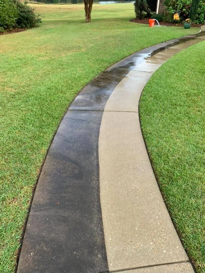 Sidewalk Cleaning by BlueLine Services